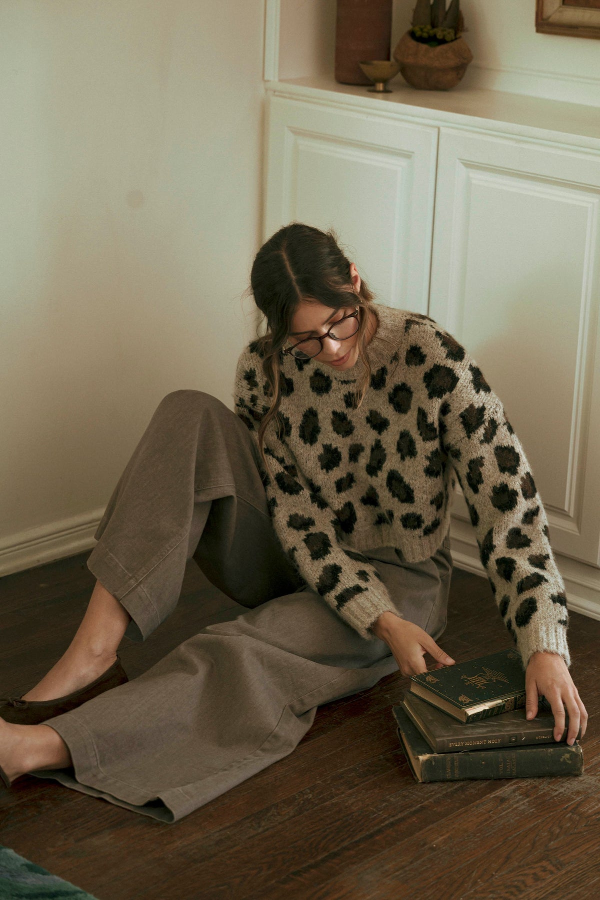 Katie Leopard Sweater