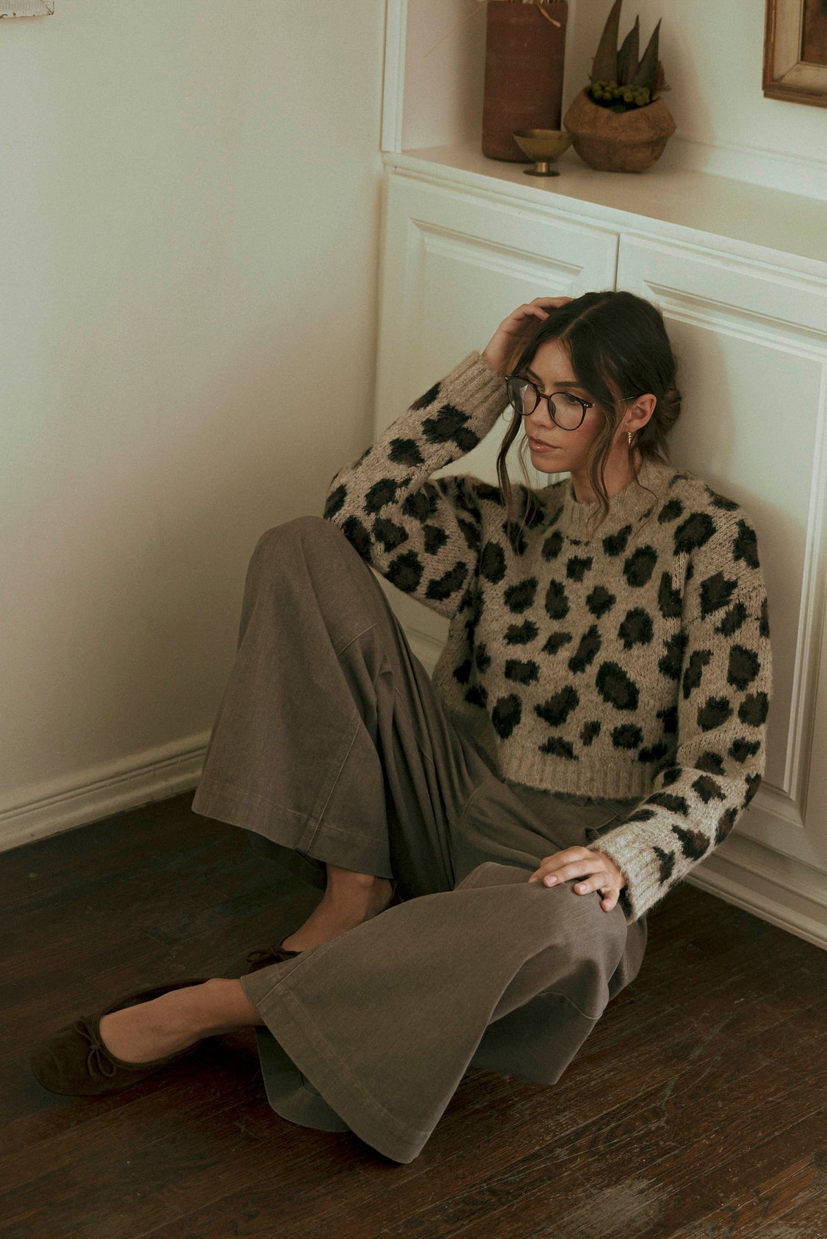 Katie Leopard Sweater