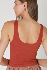 Reversible Ribbed Crop Top