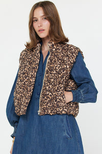 Leopard Quilting Vest