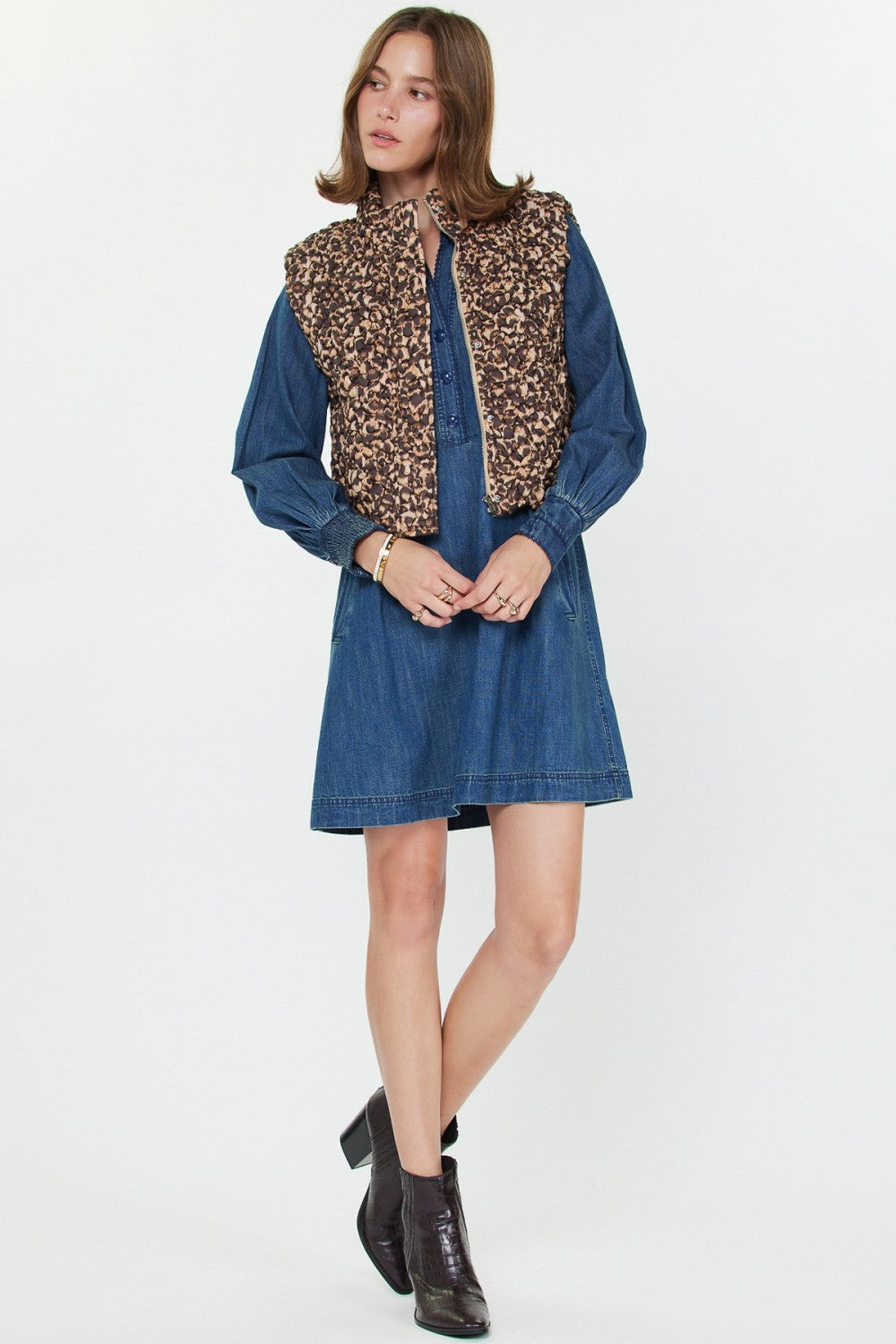 Leopard Quilting Vest