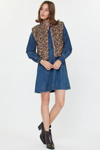 Leopard Quilting Vest