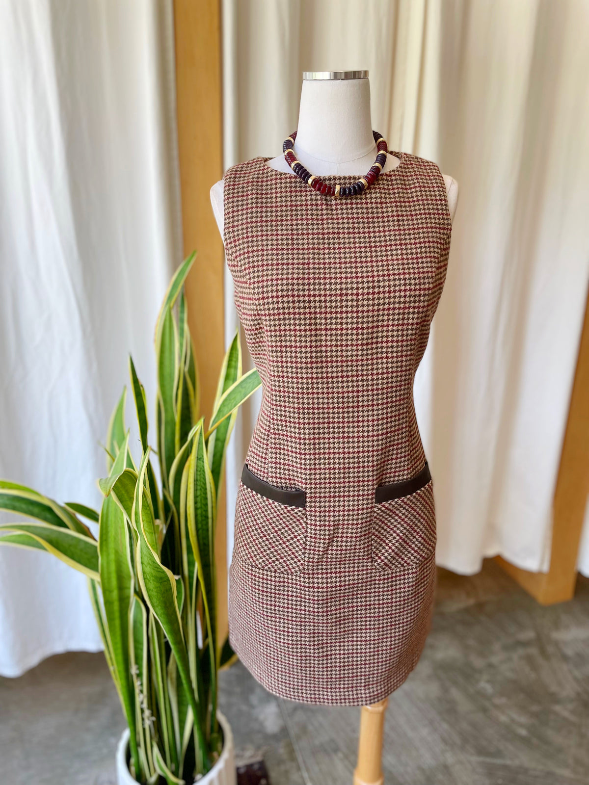 Clara Houndstooth Mini Dress