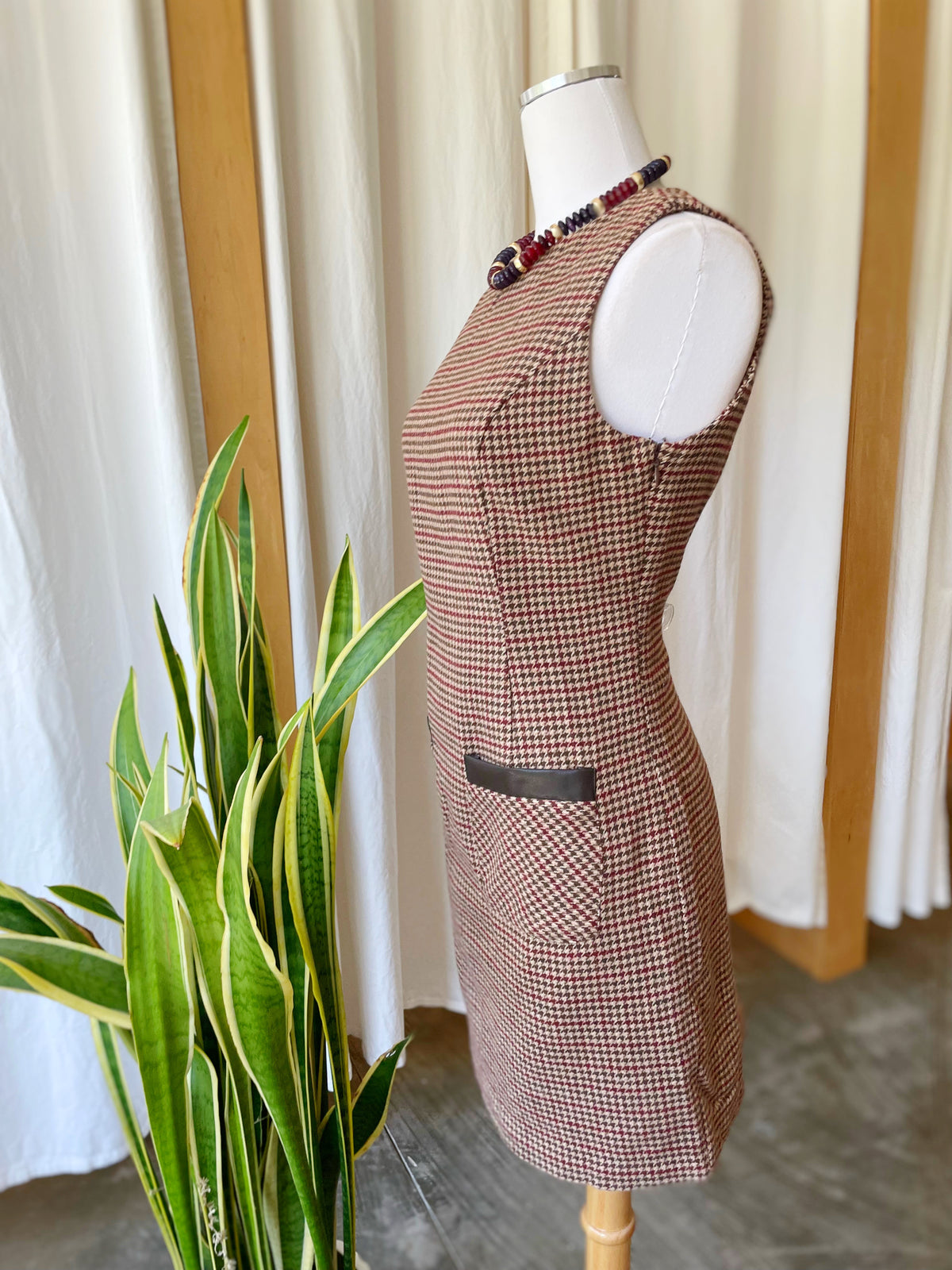 Clara Houndstooth Mini Dress