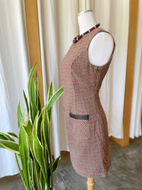 Clara Houndstooth Mini Dress