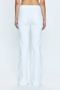 Kinsley Mid Rise Ultra Flare Jean - Le Blanc