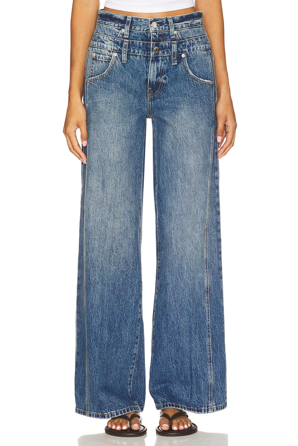 Caleb High Rise Relaxed Stacked Waist - ECHO
