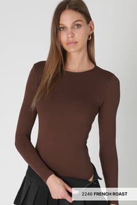 High Neck Long Sleeve Bodysuit