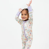 Magical Unicorns Bamboo Convertible Baby Pajamas