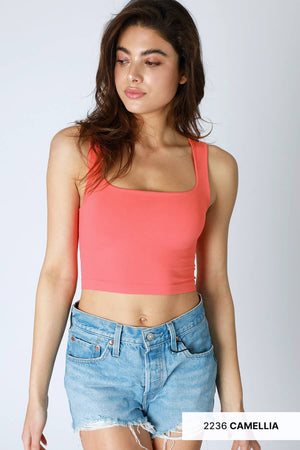 Clean Line Square Neck Top