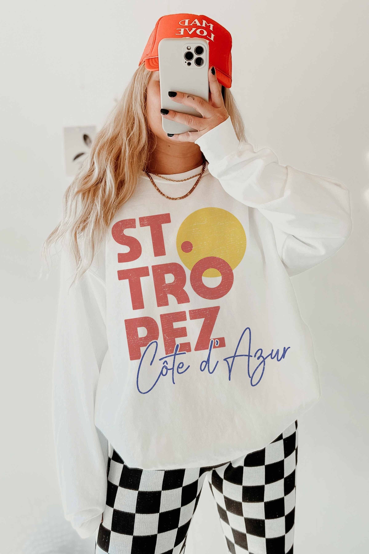 St. Tropez Oversized Graphic Sweatshirt