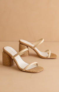 The Margaret - Rattan Heels