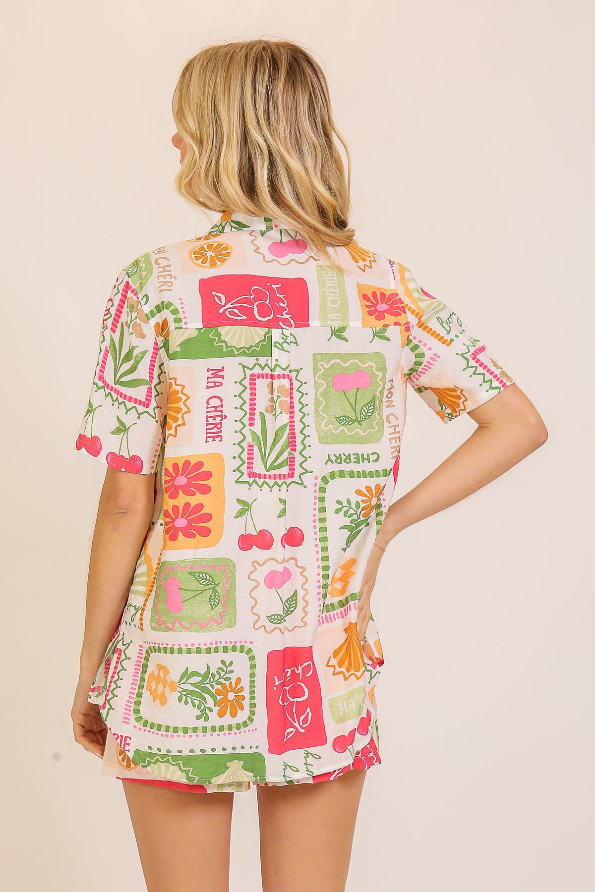 Coastal Vibrant Print Blouse