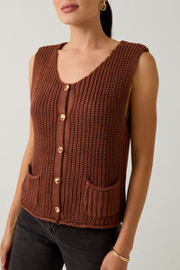 Clara Chunky Knit Vest - Assorted Colors