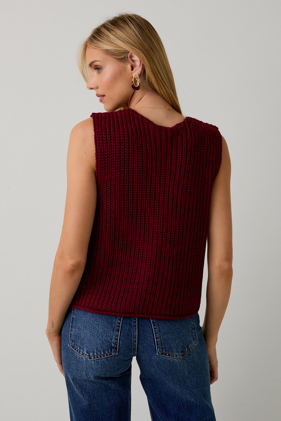 Clara Chunky Knit Vest - Assorted Colors