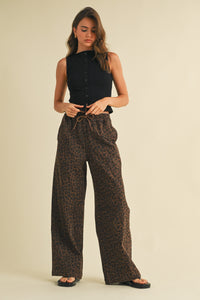 Leopard Track Pant