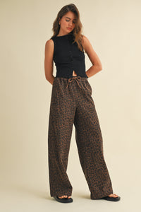 Leopard Track Pant
