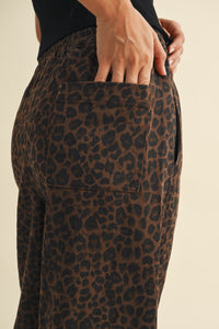 Leopard Track Pant