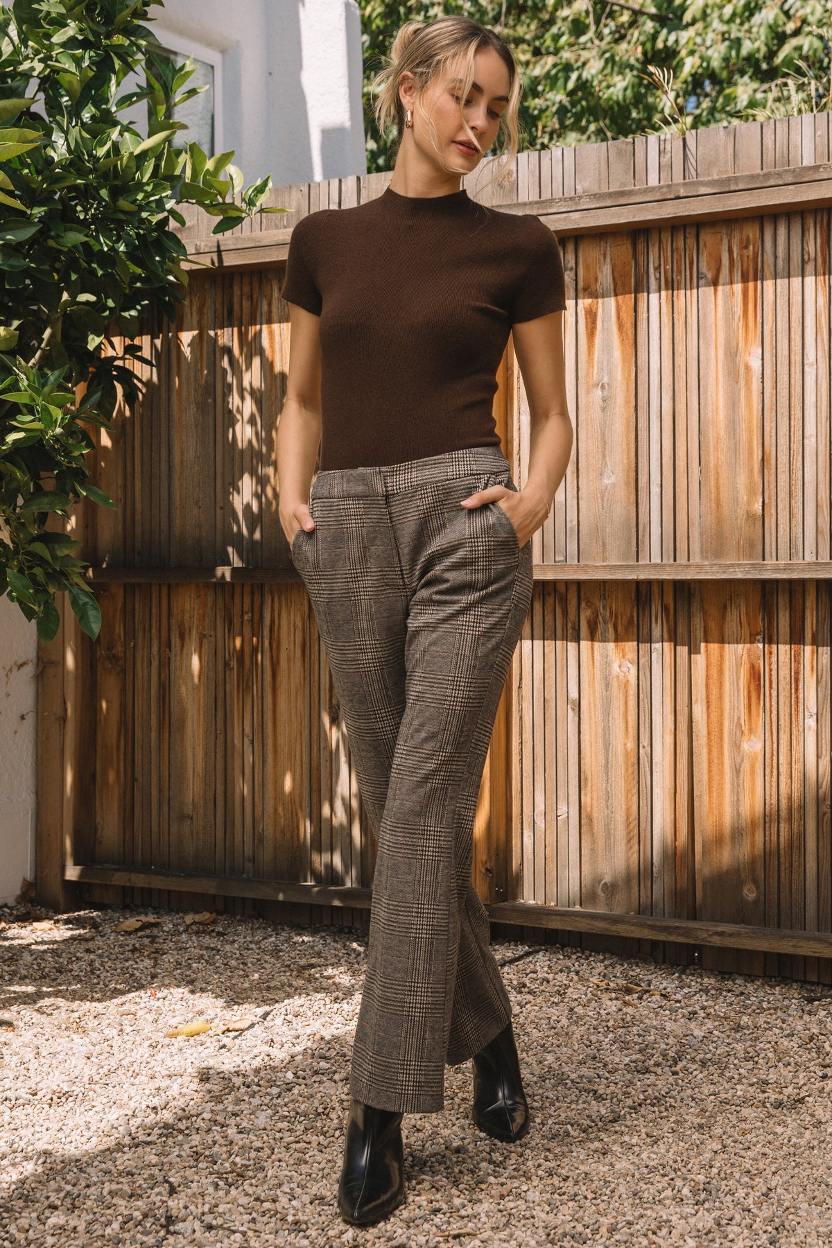 Kayla Plaid Pants