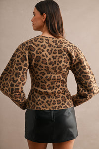 Leo Leopard Cardigan