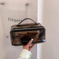 SIMPLE TRANSPARENT COSMETIC BAG