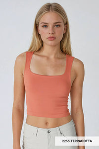 Clean Line Square Neck Top