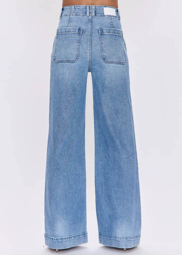 Lana Double Button Jean- Terrace