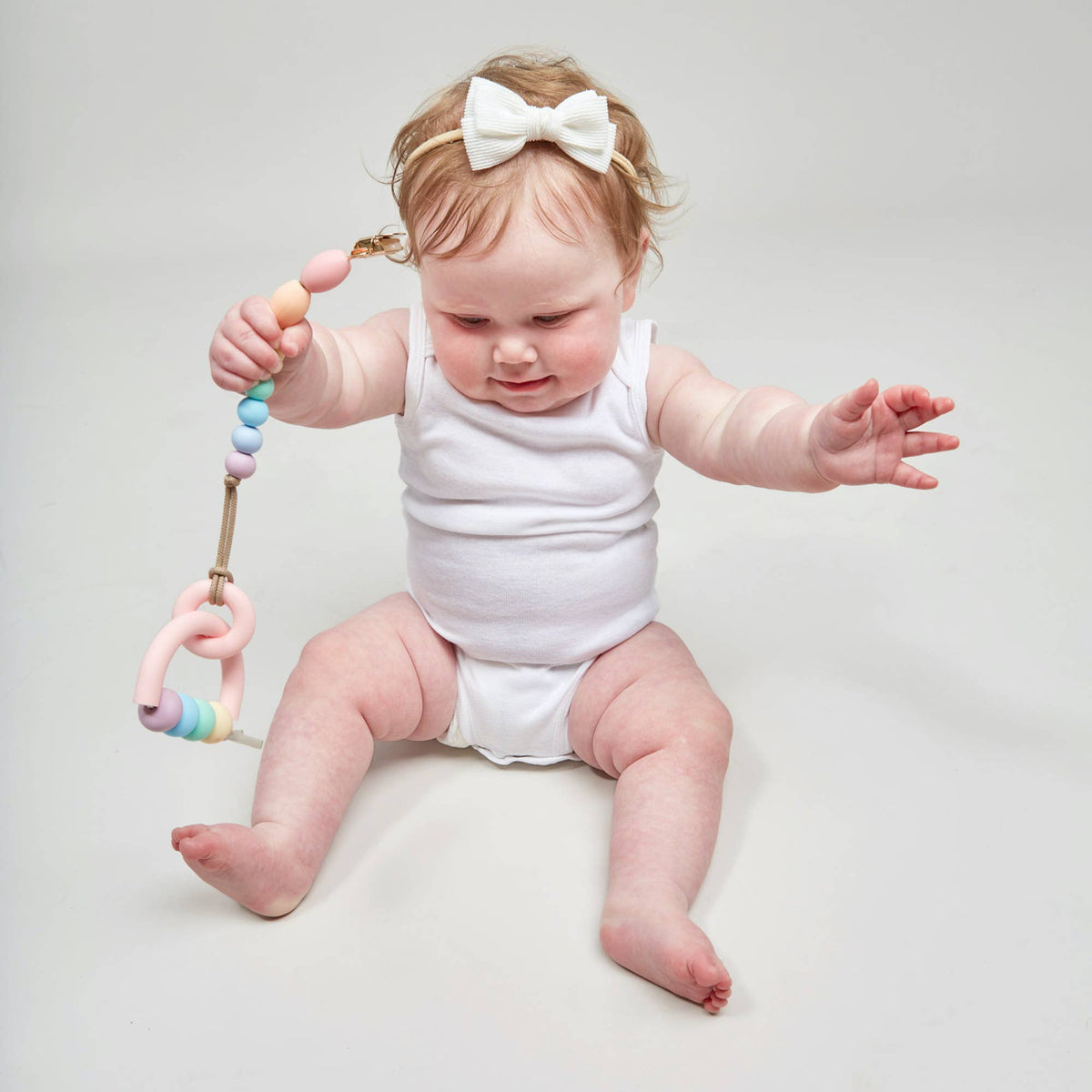 Rainbow Sherbet Teether Clip