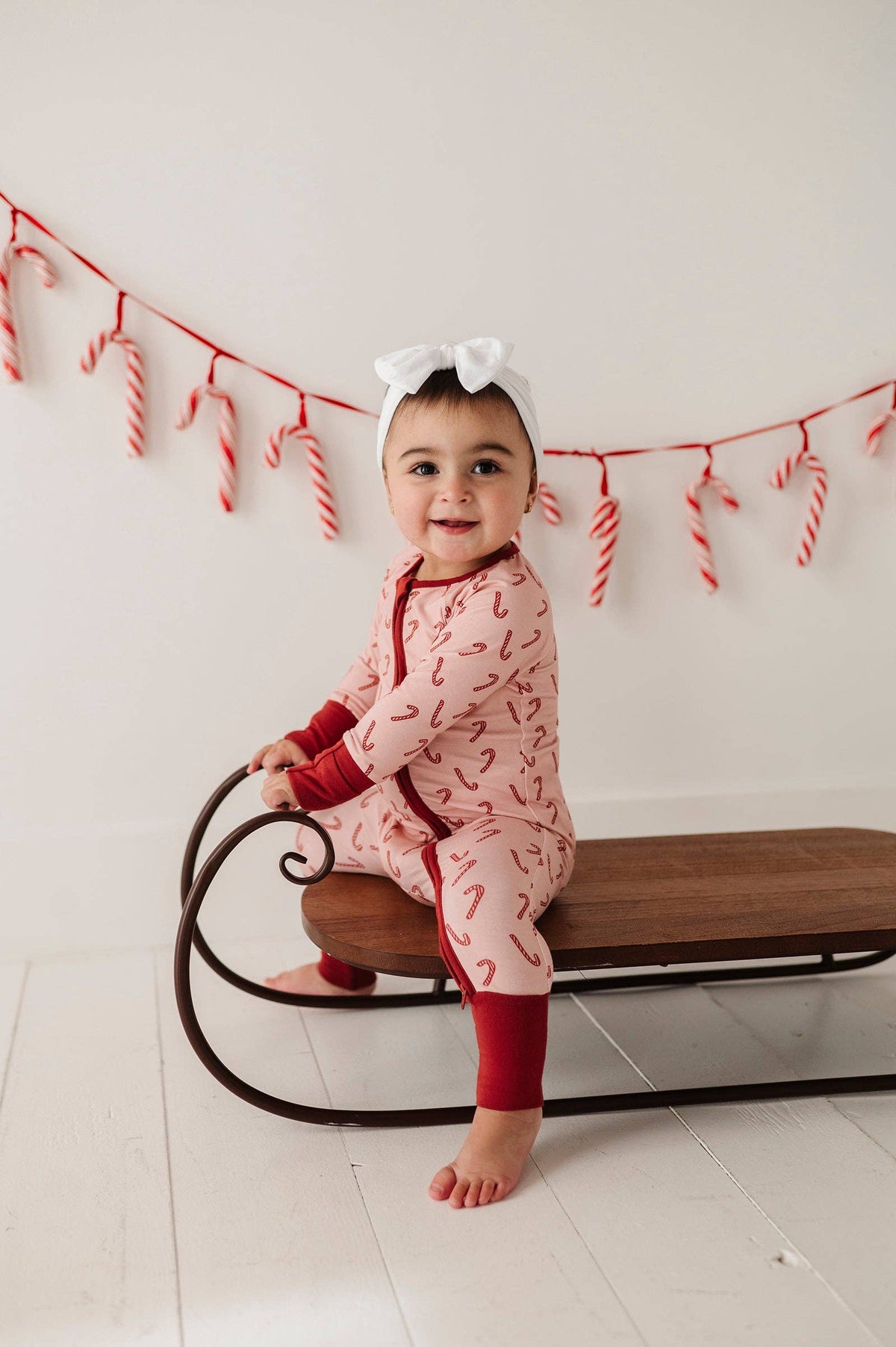 Christmas Long Sleeve Zip Romper