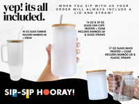 Boy Mom Era 40oz Glass Tumbler With Lid and Straw