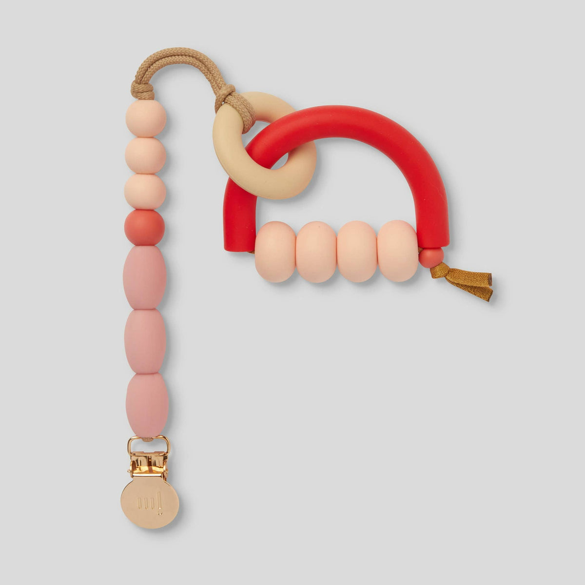 Rose Arch Ring Teether + Clip Set