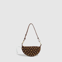 Studded Polka Dot Punk Shoulder Bag