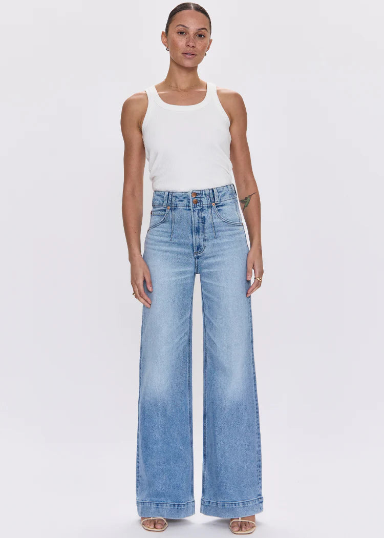 Lana Double Button Jean- Terrace