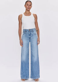 Lana Double Button Jean- Terrace