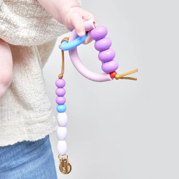 Plum Teether Clip