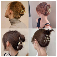 Gold Tone Metal Hair Claws