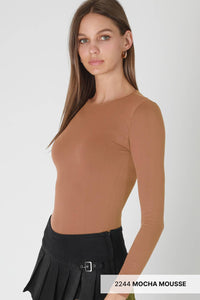 High Neck Long Sleeve Bodysuit