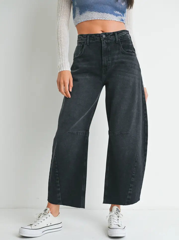 Jessie Seamed Barrel Denim - Assorted Washes