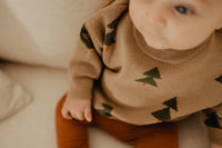 Winter Trees Jacquard Knit Sweater
