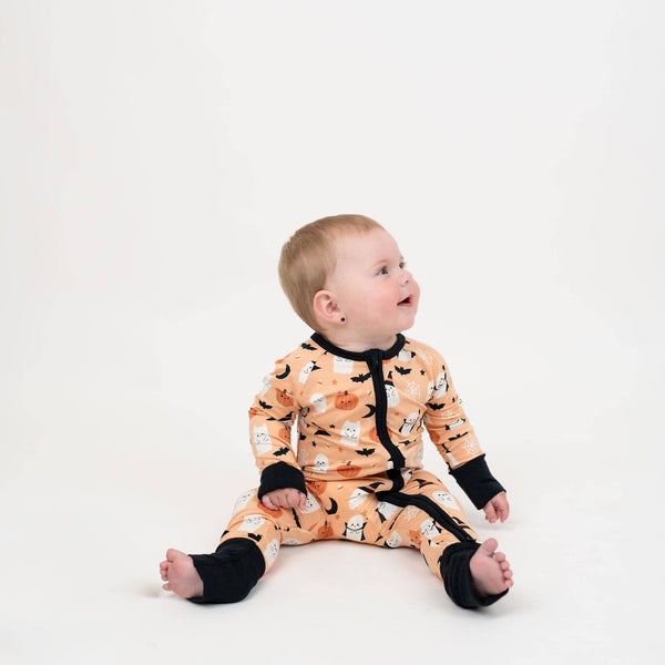 Boo-Tastic Halloween Glow in the Dark Bamboo Baby Pajamas