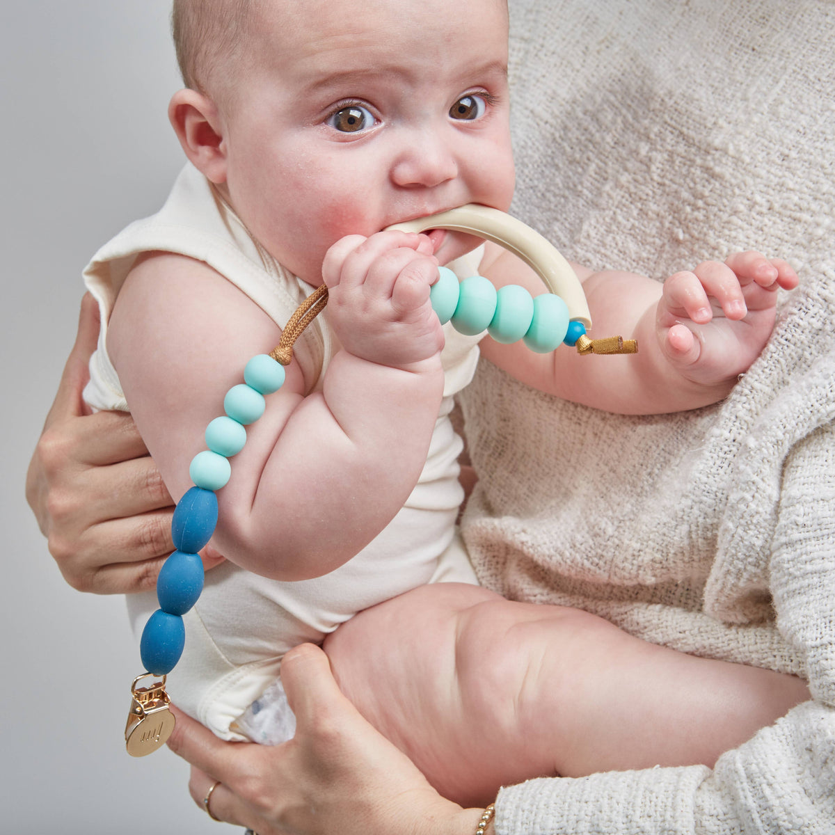 Ocean Arch Teether + Clip Set