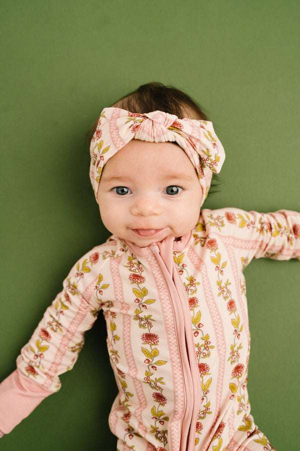 Vintage Floral Stripe Bamboo Sleeper