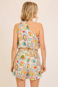 Tropical Fruit Print Top