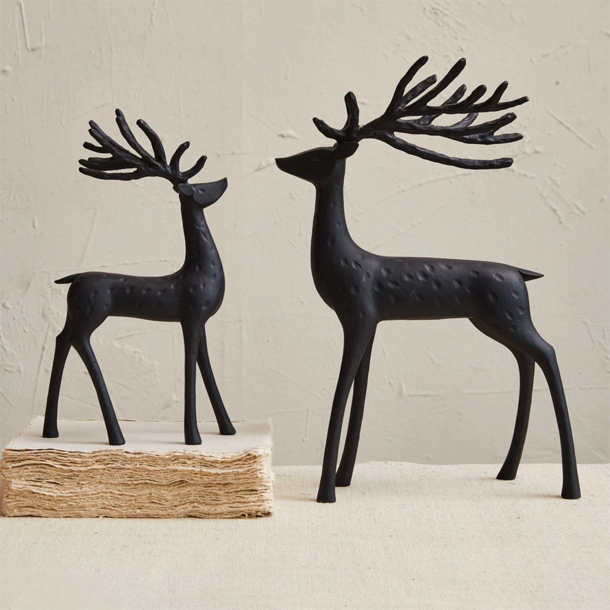 Rustic Resin Reindeer Figurine - Assosrted Sizes
