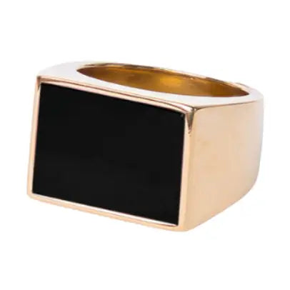 Onyx Jet Stone Signet