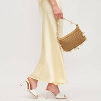 Steph Seasonal Seashell Straw Bag Evening Bag