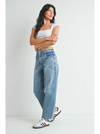 Jessie Seamed Barrel Denim - Assorted Washes