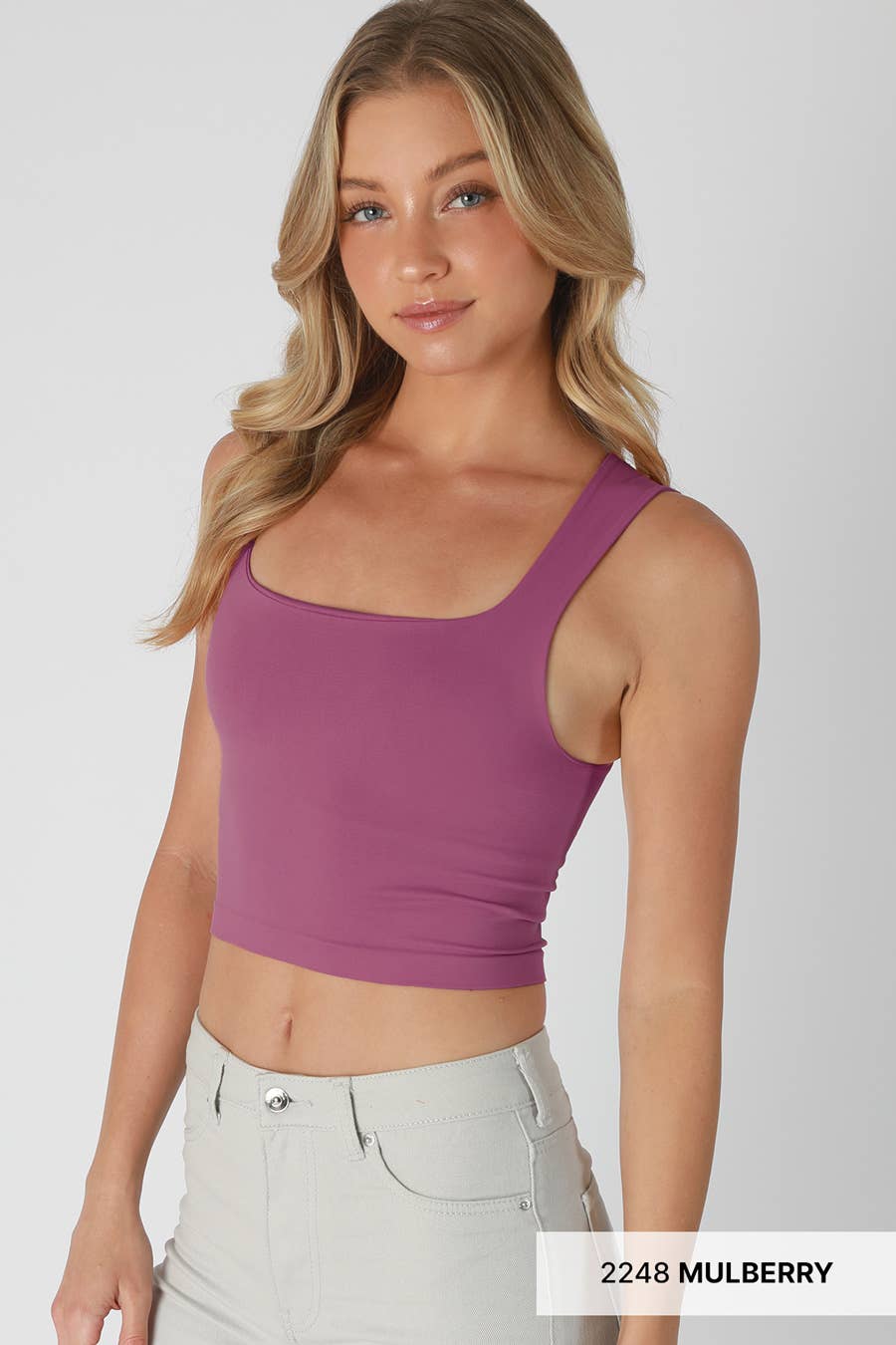 Clean Line Square Neck Top