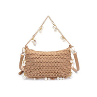 Steph Seasonal Seashell Straw Bag Evening Bag