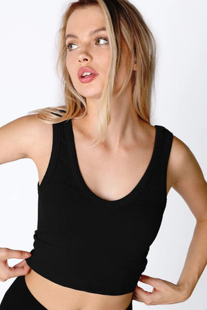 Herringbone Crop Top - Various Colors
